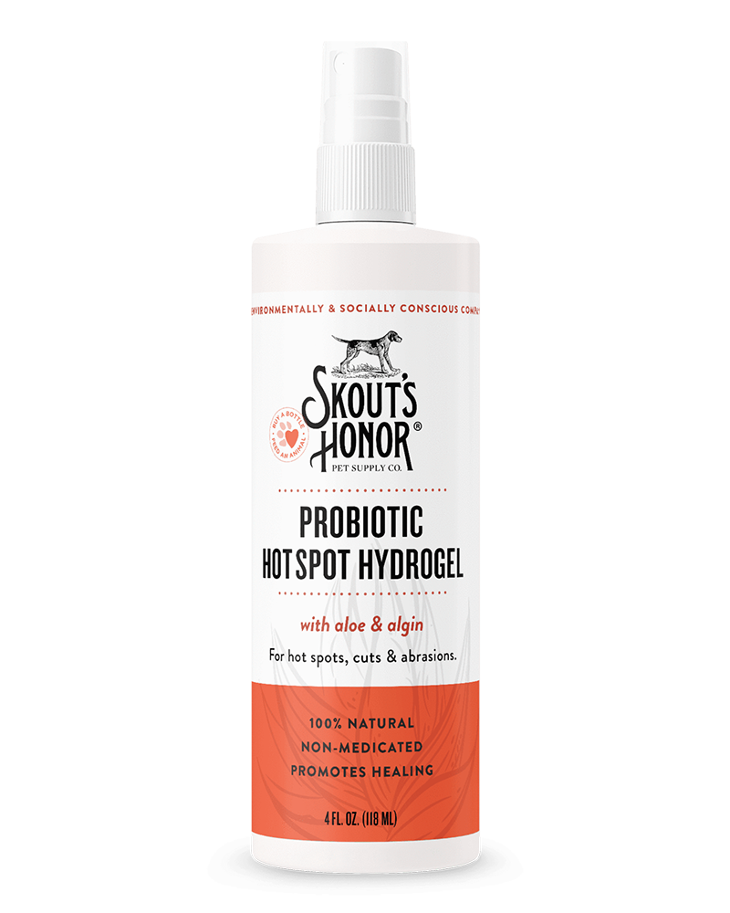 Skout&#39;s Honor Probiotic Hot Spot Hydrogel Spray for Dogs &amp; Cats 4oz