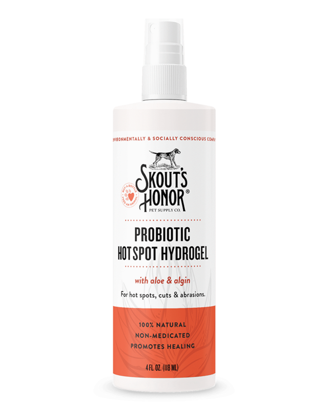 Skout&#39;s Honor Probiotic Hot Spot Hydrogel Spray for Dogs &amp; Cats 4oz
