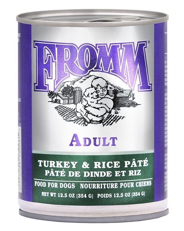Fromm Classic Adult Turkey &amp; Rice Pate Wet Dog Food 12oz