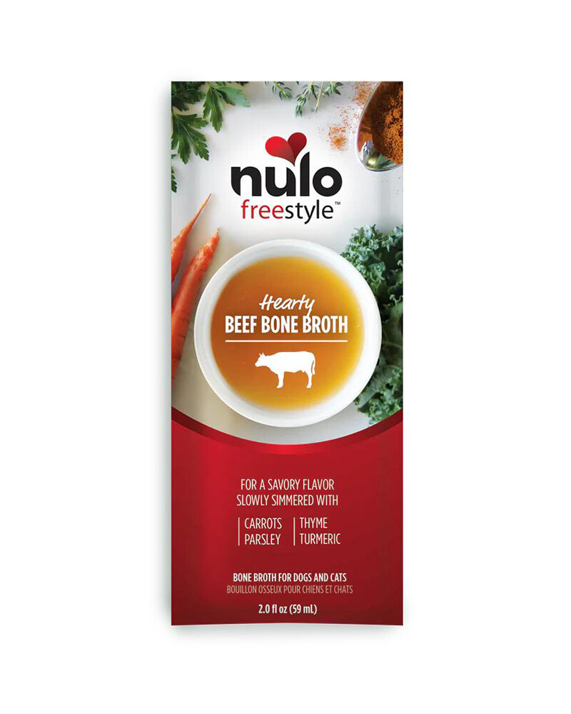 Nulo Freestyle Hearty Beef Bone Broth for Dogs &amp; Cats 2oz