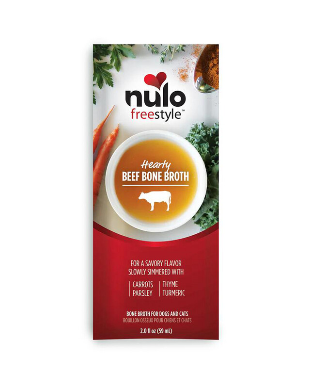 Nulo Freestyle Hearty Beef Bone Broth for Dogs &amp; Cats 2oz
