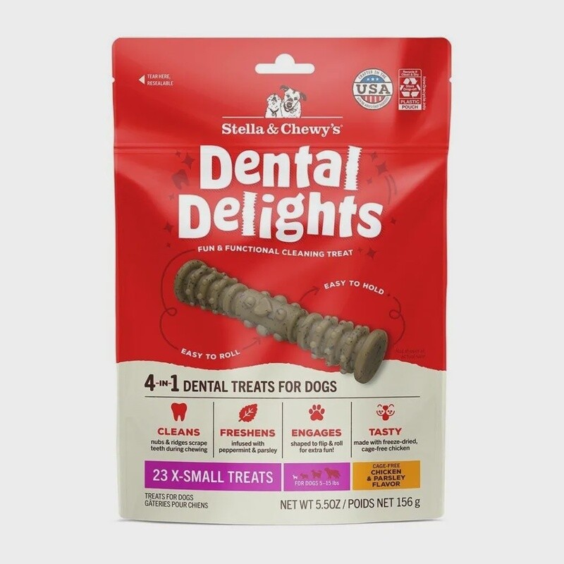 Stella &amp; Chewy's Dental Delights Chicken &amp; Parsley Flavor - X-Small