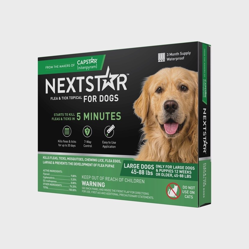 NextStar Flea &amp; Tick Spot Treatment for Dogs 3ct