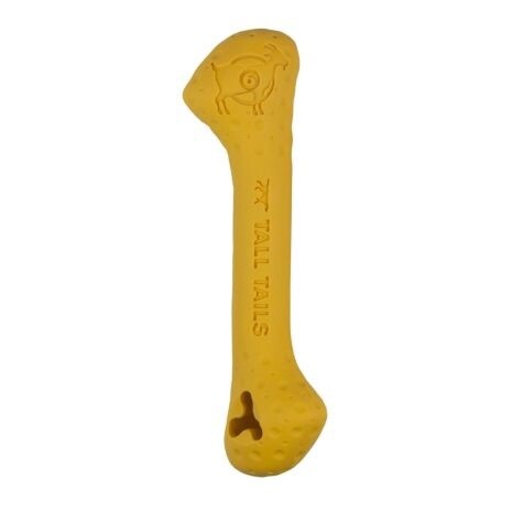 Tall Tails Goat Sport Bone Yellow 6&quot; Dog Toy