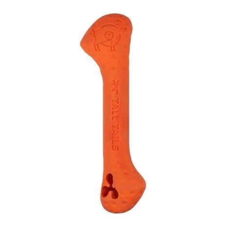 Tall Tails Goat Sport Bone Orange 9&quot; Dog Toy