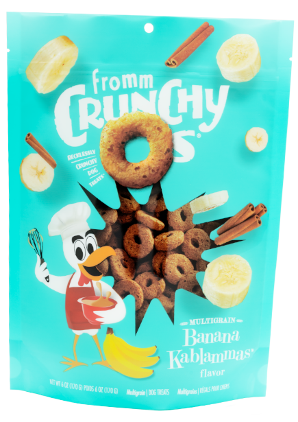Fromm Crunchy O&#39;s Banana Kablammas Dog Treats 26oz