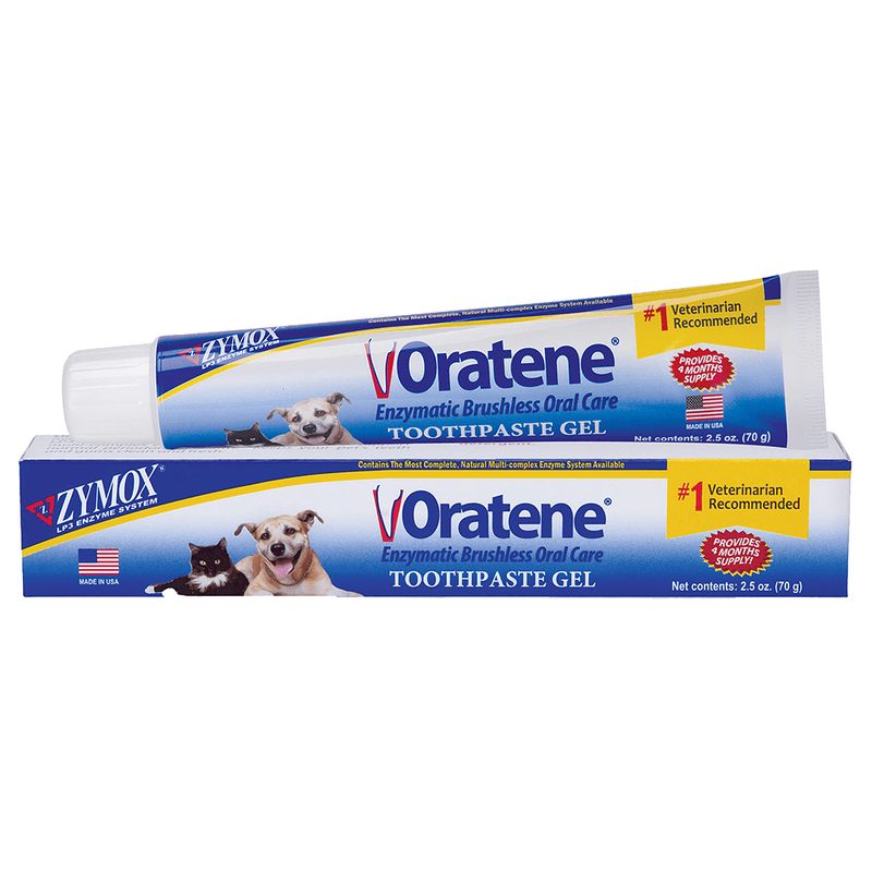 Oratene Enzymatic Brushless Oral Care Dog &amp; Cat Dental Gel 2.5oz tube