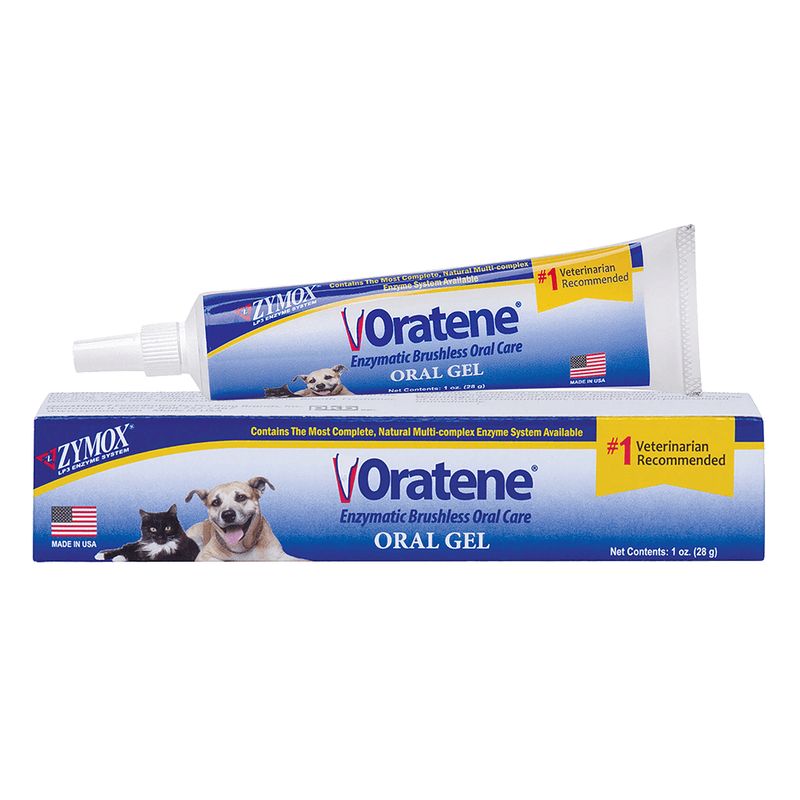 Oratene Enzymatic Brushless Oral Care Dog &amp; Cat Dental Gel 1oz tube