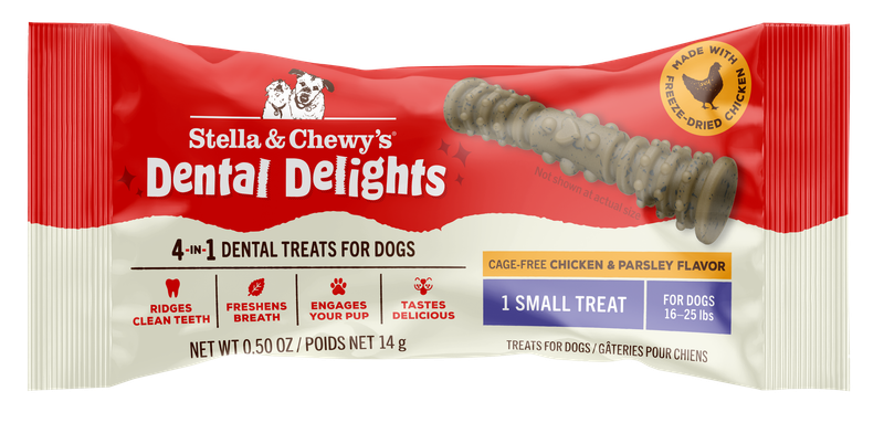 Stella &amp; Chewy's Dental Delights Chicken &amp; Parsley Flavor- Small Single