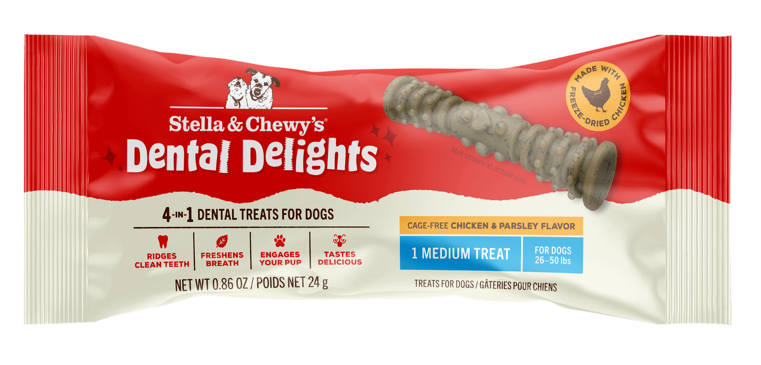 Stella &amp; Chewy&#39;s Dental Delights Chicken &amp; Parsley Flavor- Medium Single