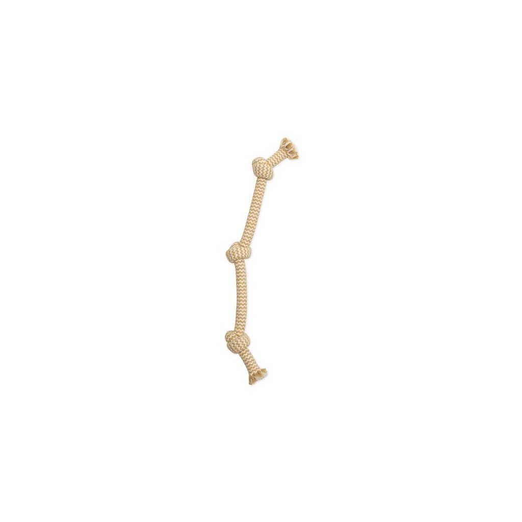 Mammoth Flossy Chews 15&quot; Peanut Butter Rope Tug Dog Toy