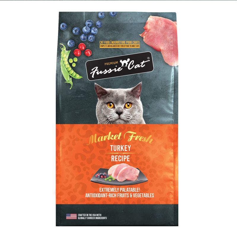 Fussie Cat Market Fresh Turkey Dry Cat Food 10lb