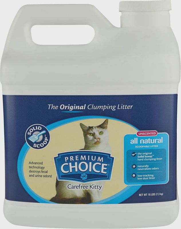 Premium Choice Litter Unscented Scoopable 16lb Jug