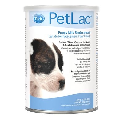 PetAg Petlac Milk Powder for Puppies - Puppy Formula Milk Replacement with Vitamins  Minerals  and Amino Acids -10.5 oz