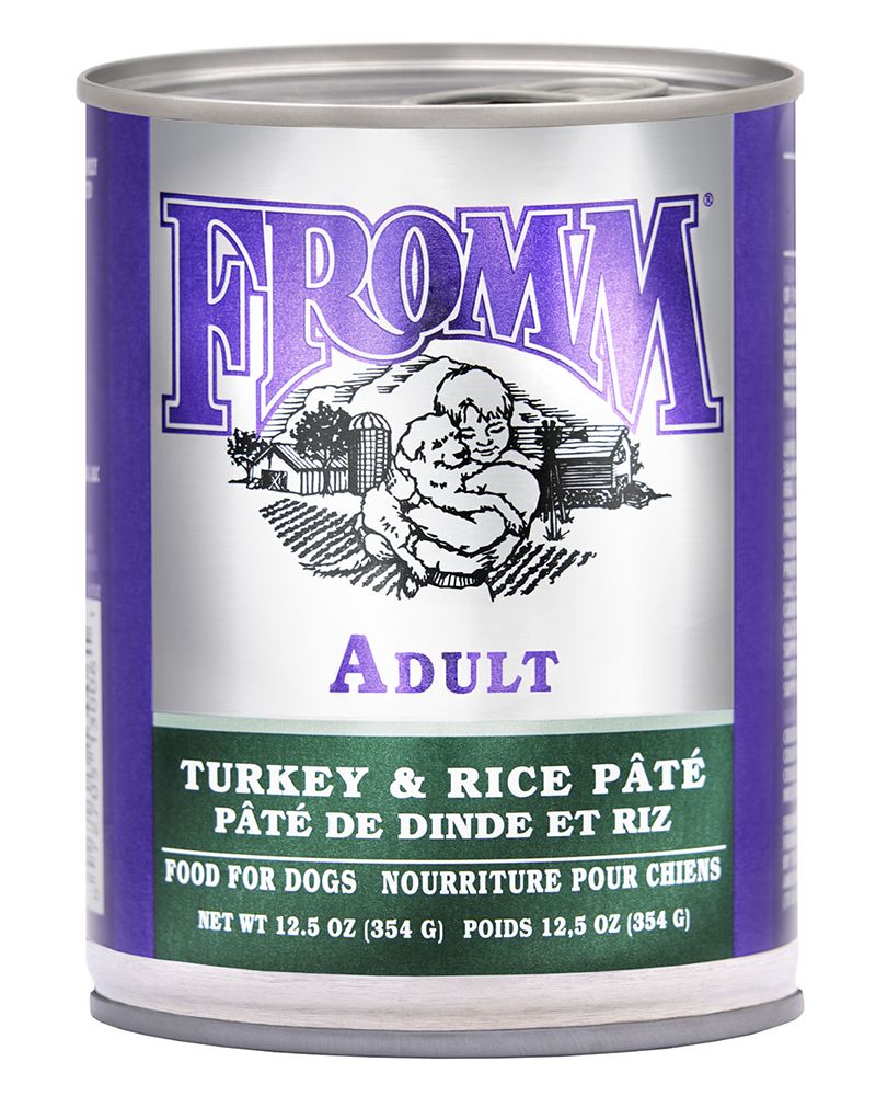 Fromm Classic Adult Turkey &amp; Rice Pate Wet Dog Food 12oz
