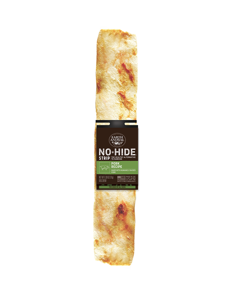 Earth Animal Pork No-Hide® Strip Dog Chew