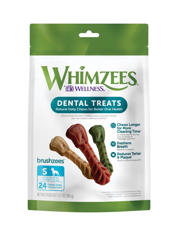 Whimzees Brushzees All-Natural Daily Dental Treat For Dogs