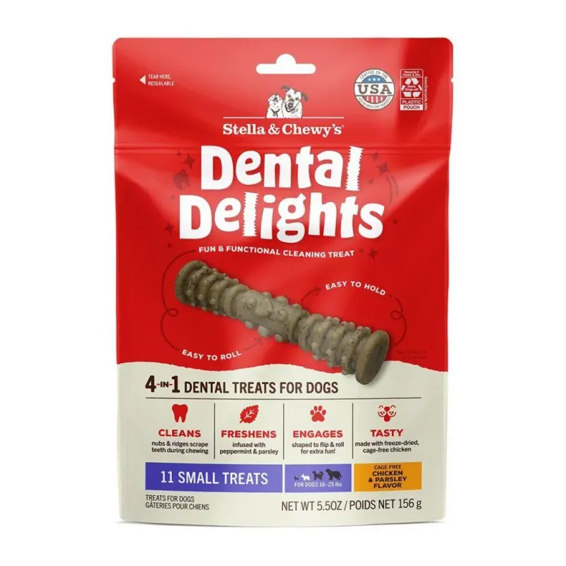 Stella &amp; Chewy's Dental Delights Chicken &amp; Parsley Flavor - Small