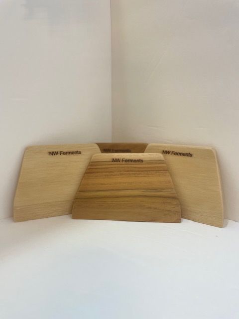 Teak Wood Dough Scrapers