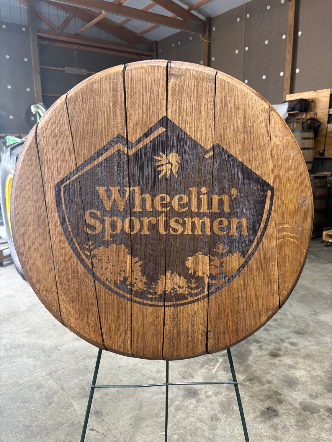 Barrel Head wall hanger