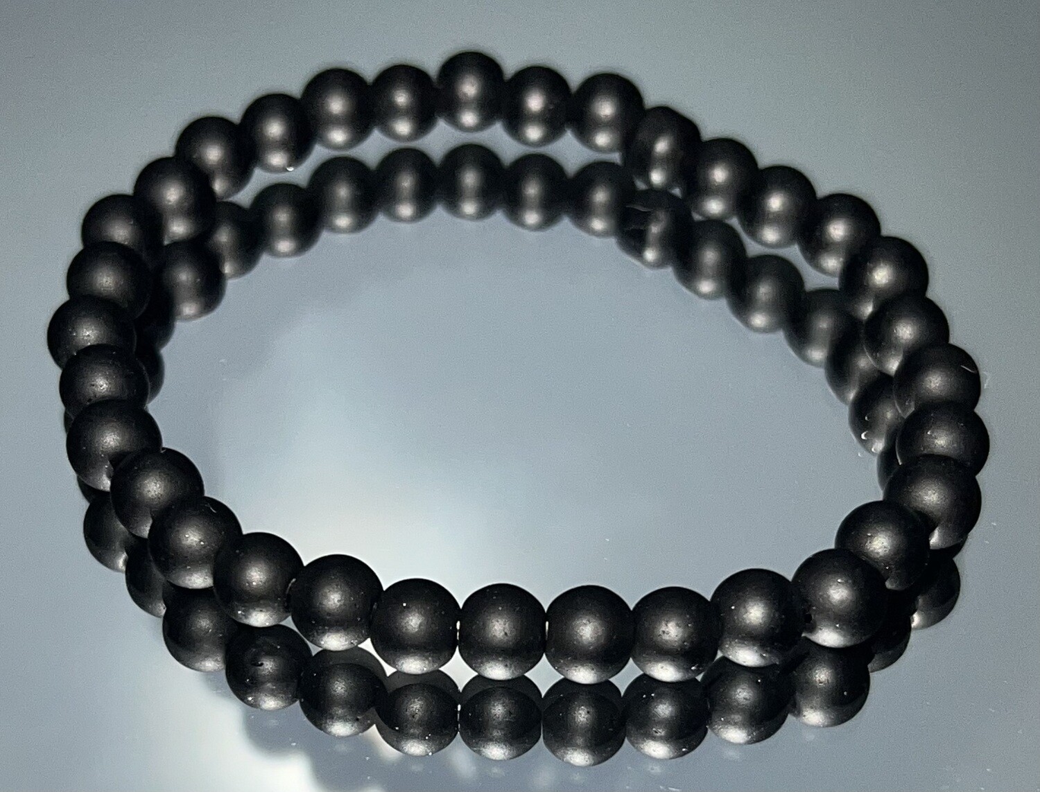 Black beaded bracelet