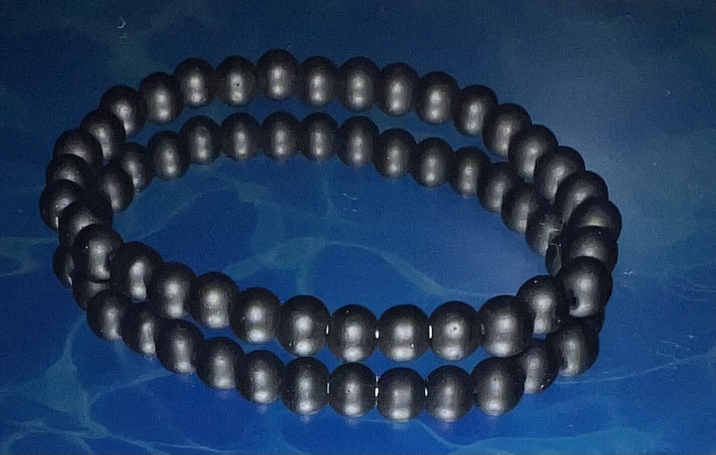 Black thick beaded braclet
