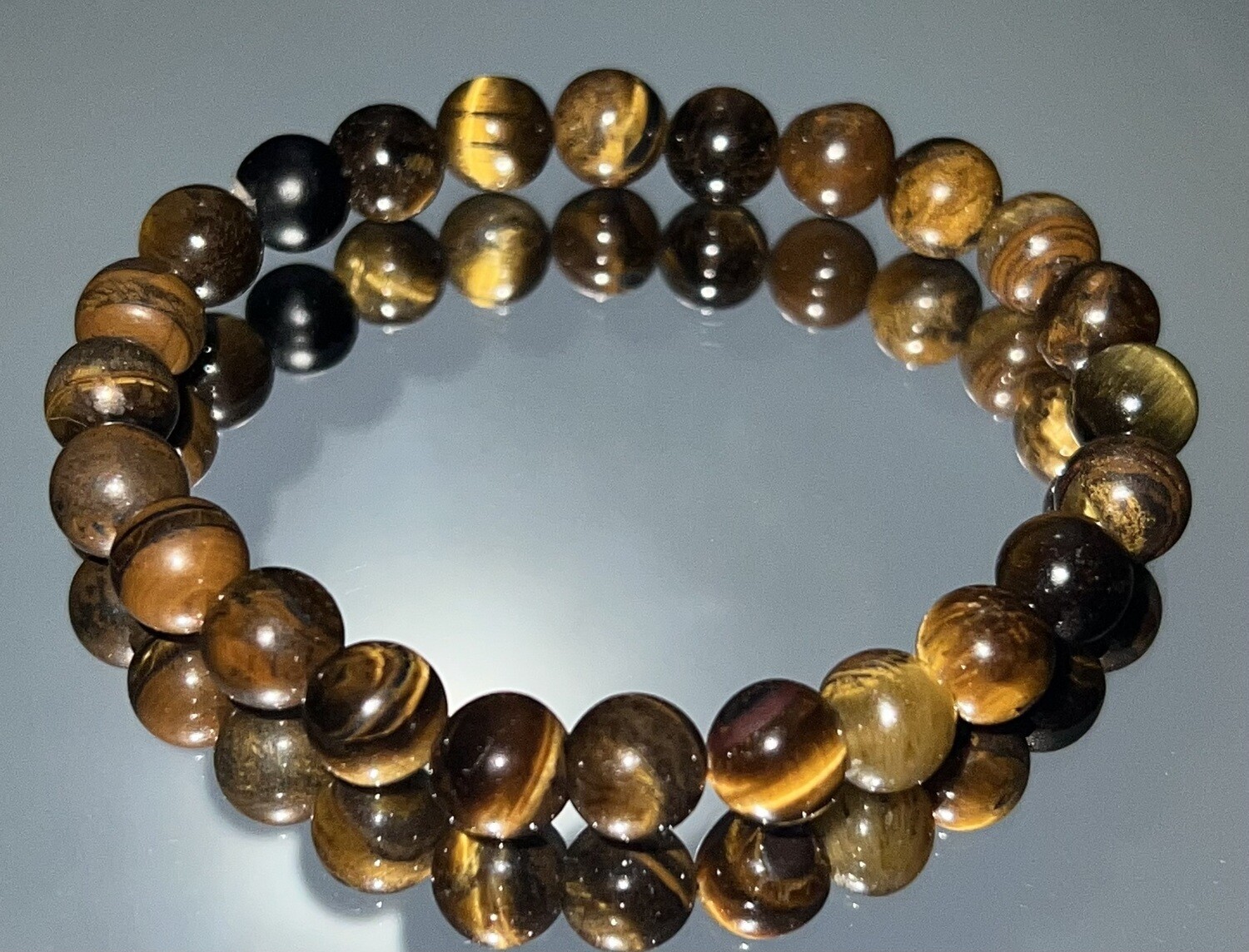 Brown beaded bracelet