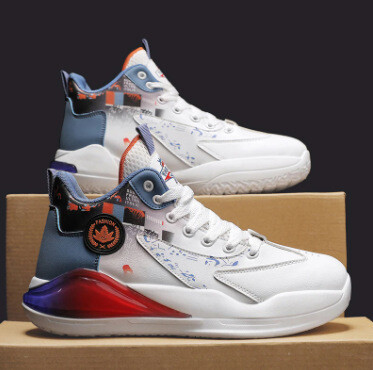 2022 Autumn Wear-resistant Sports Shoes High-top Cushioning Four Seasons All-match Fashion New Practical Basketball Shoes Sports Shoes