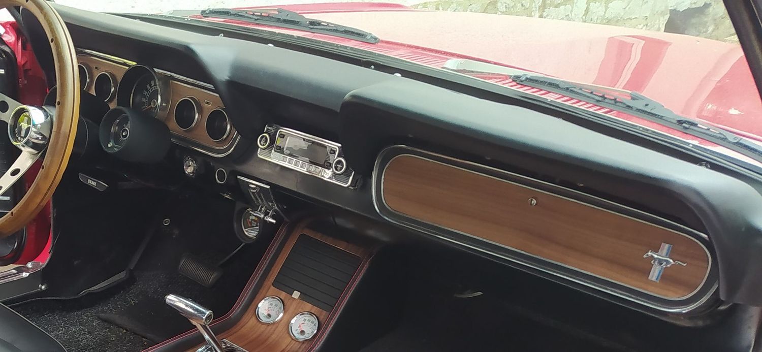 Mustang 65-66, Holzdekor-Kit für Armaturen und Handschuhfach