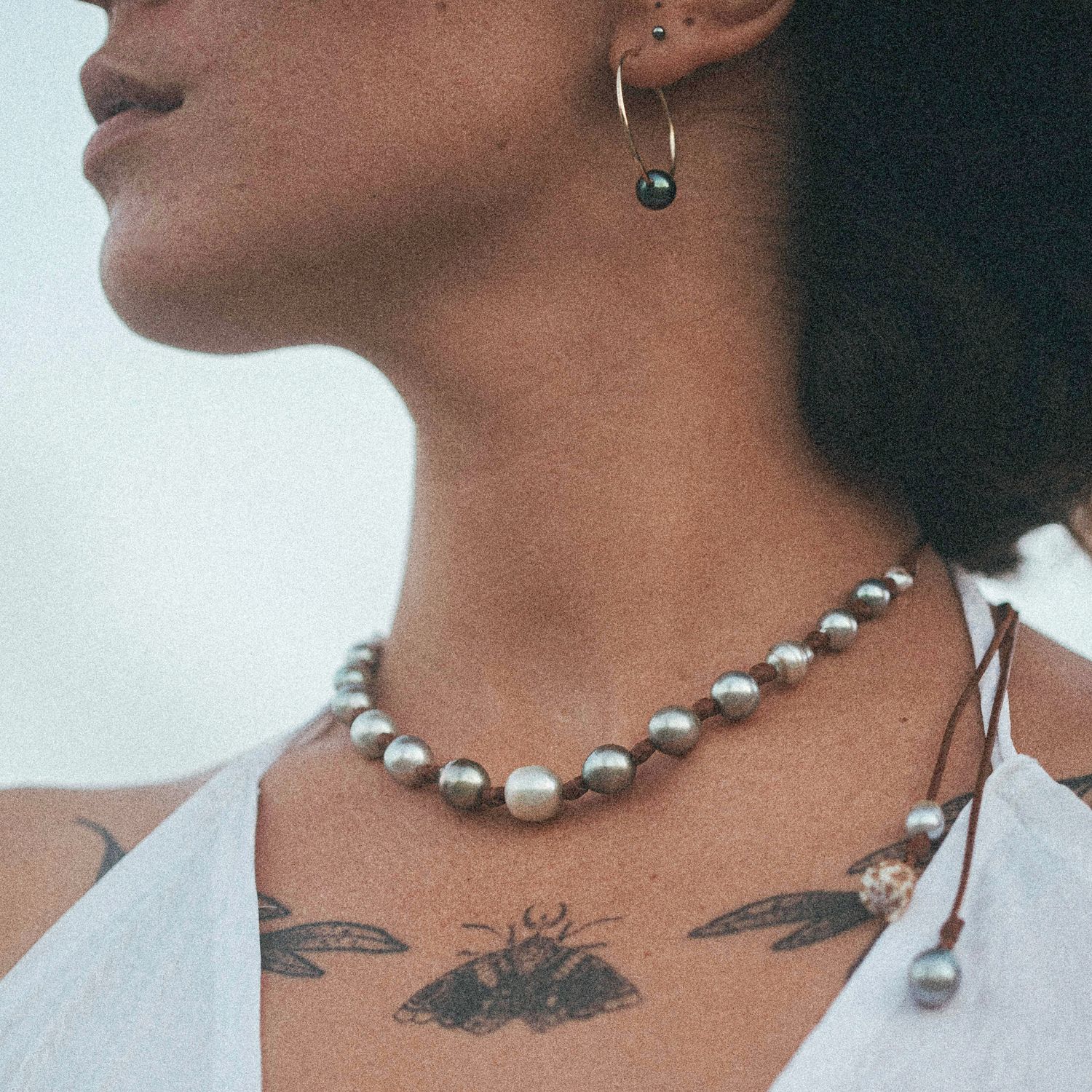 Collier Moorea white