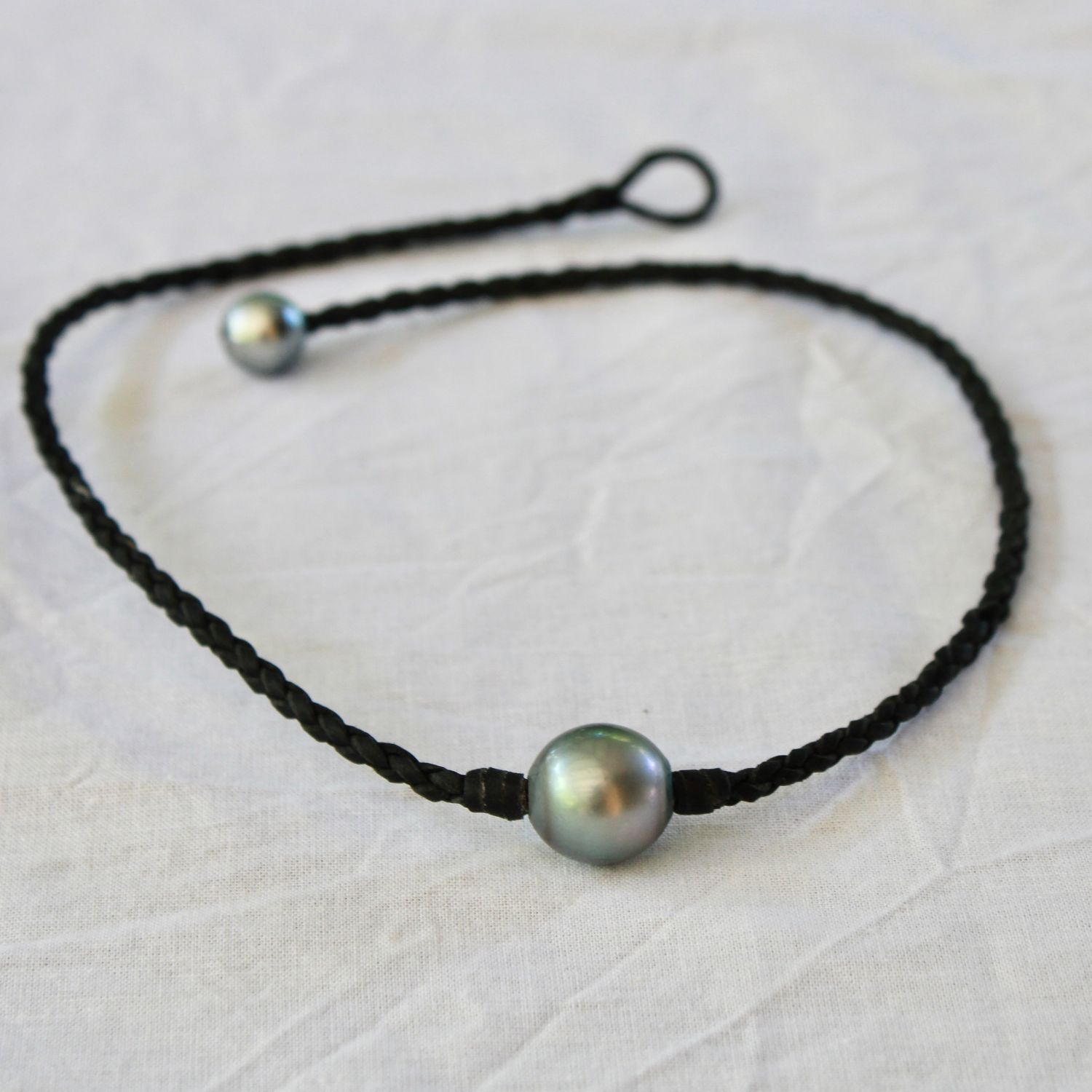 Collier Caret big pearl