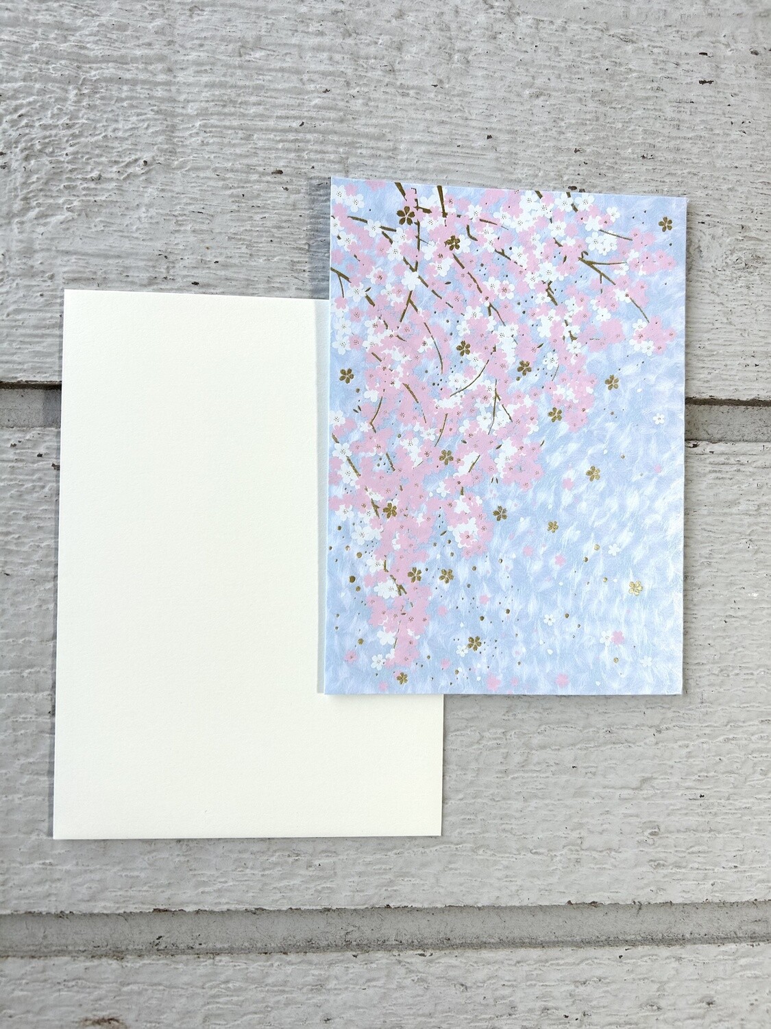 Cherry Blossom Cards, Pattern: Blue Washi
