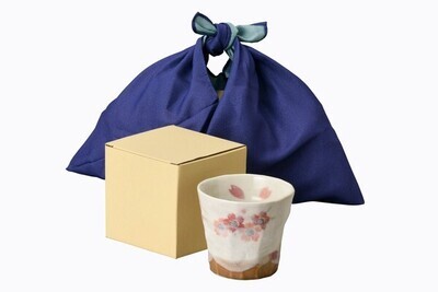 Cherry Blossom Cup with  a Foldable Bag