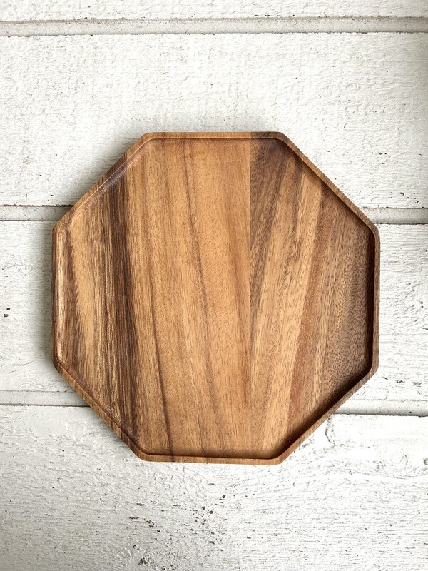 Acacia Octagon Tray