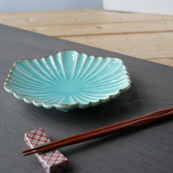 Peacock Plate, Colour: Turquoise blue plate
