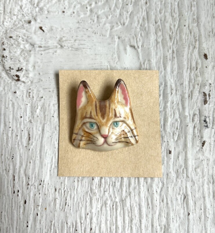 Brooch - Cat - Handmade