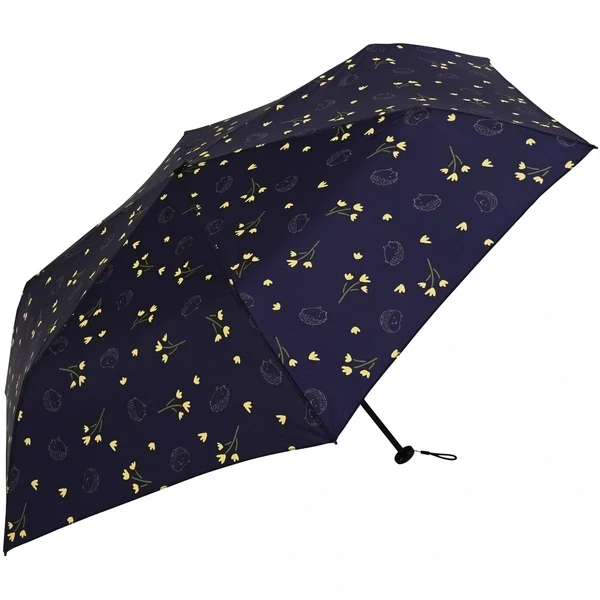 Nifty Colours Sun and Rain Umbrellas - Hedgehog, Pattern: Sun and Rain/Navy Headgehog