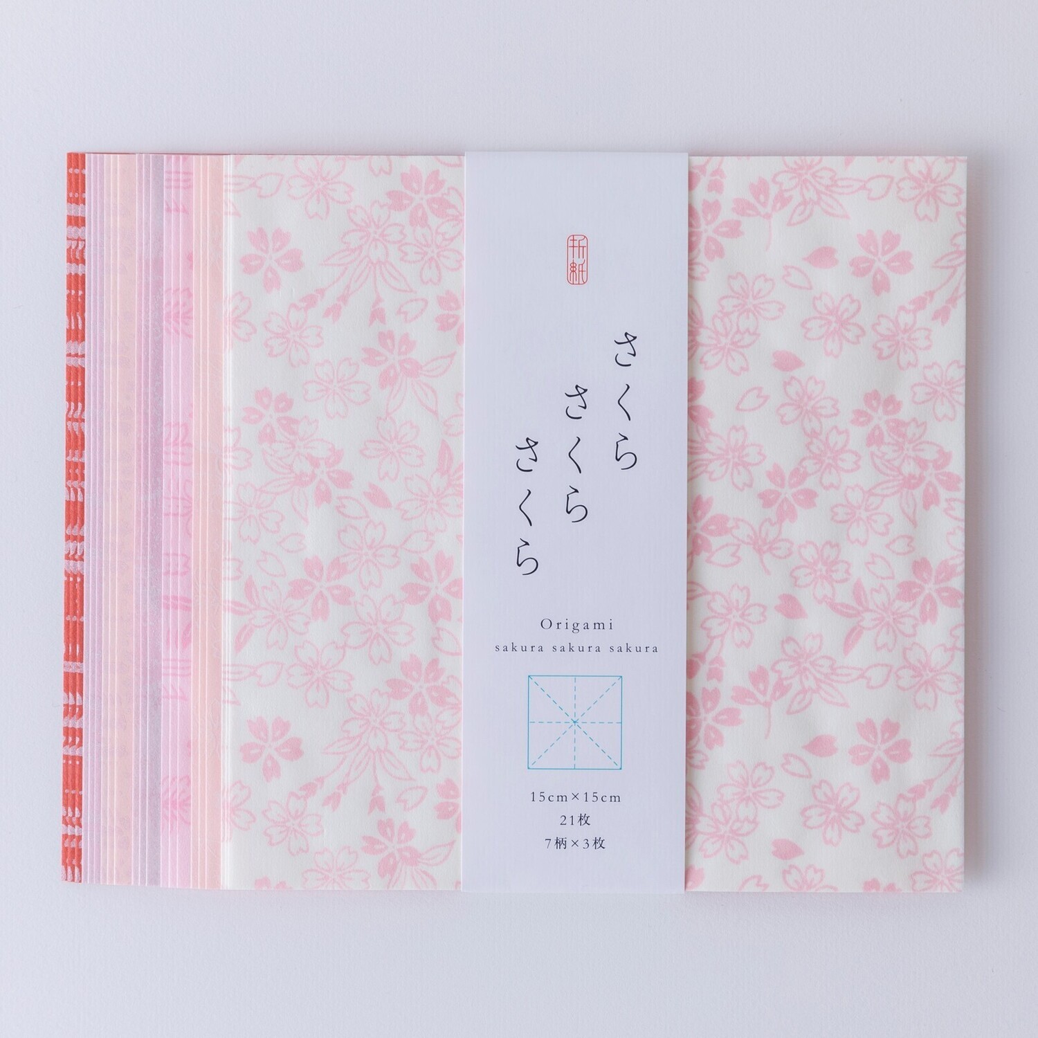 Chiyogami - 15 cm Cherry Blossom Washi Paper