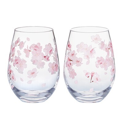 Hanafumi Pair Tumblers - Cherry Blossom(花文ペアグラス - 桜）