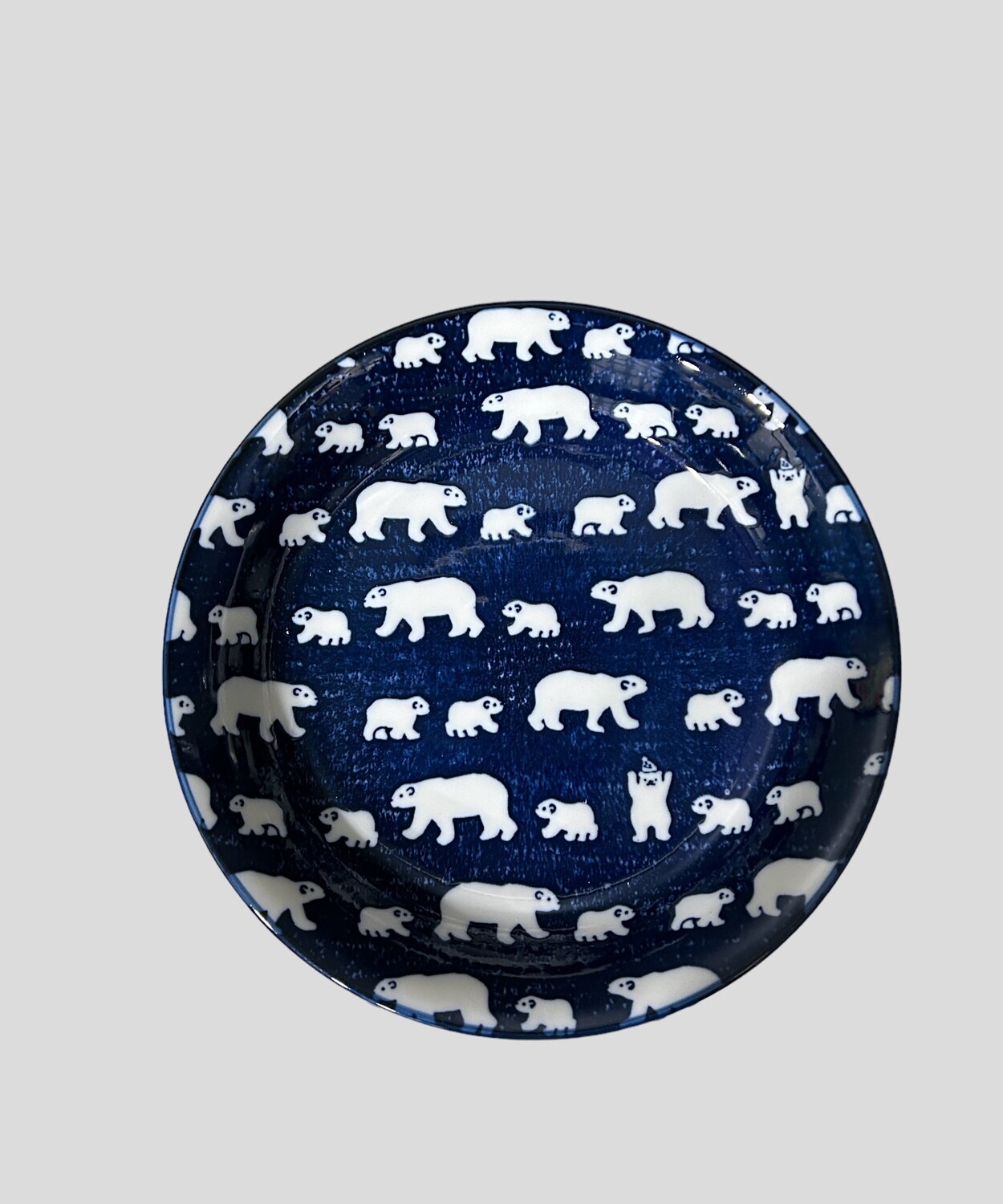 Polar Bear 22 cm Deep Plate - Navy