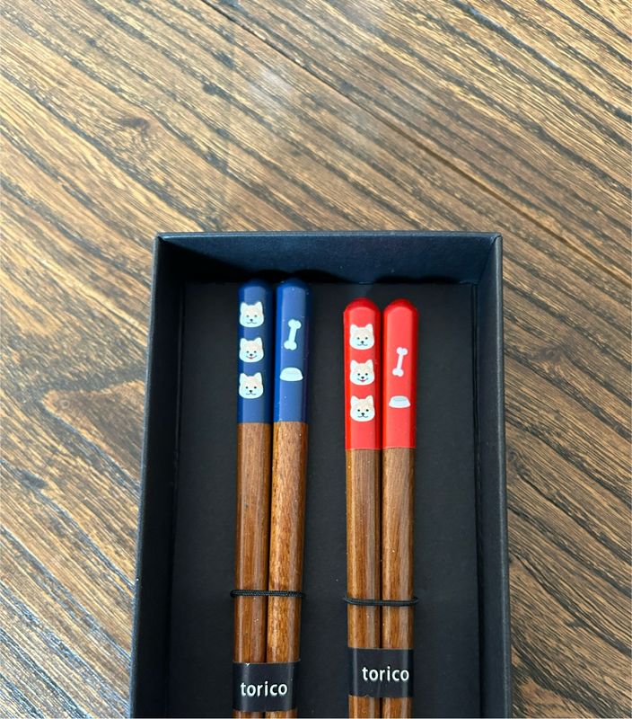 Chopstick Gift Box - Two Pairs - Shiba Inu