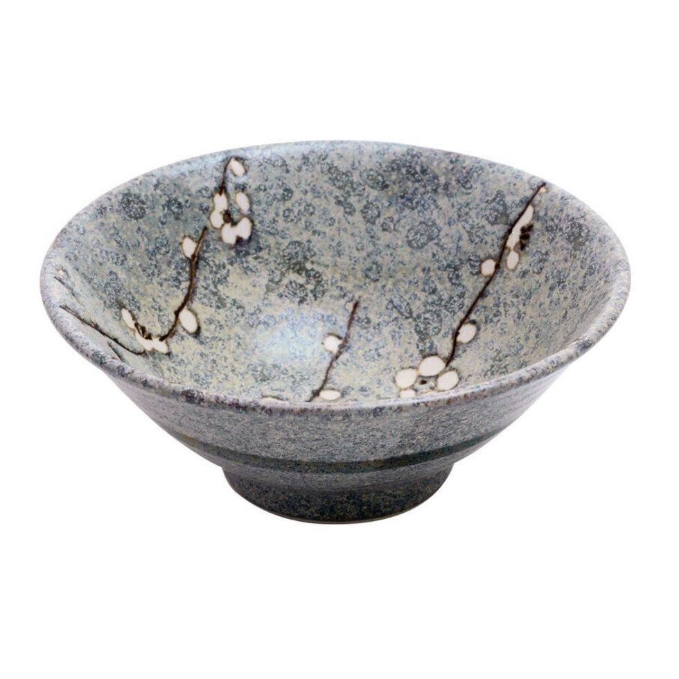 Early Spring 19 cm Bowl - Grey (早春ボウル　グレー）