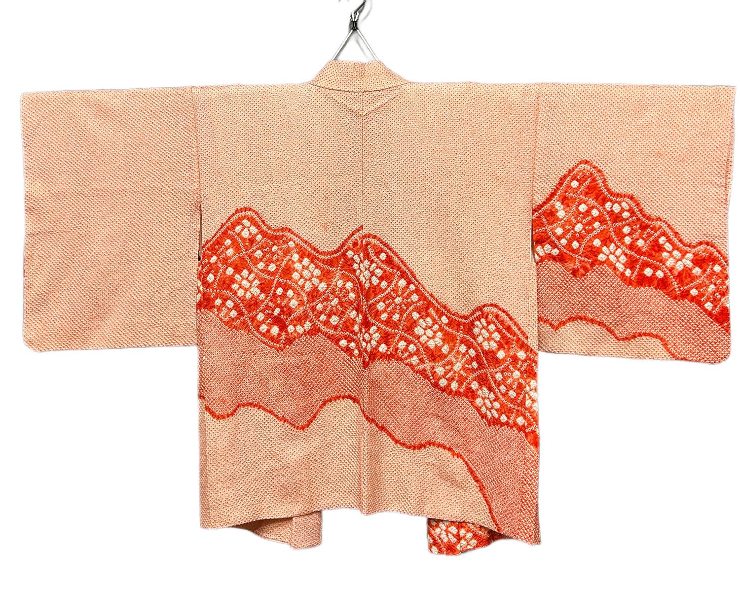 Silk Tie Dye Haori Jacket - Pink