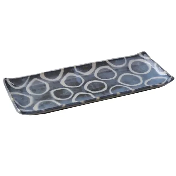 Ai Maru 27.5cm Rectangle Plate(藍丸27.5センチ角皿)