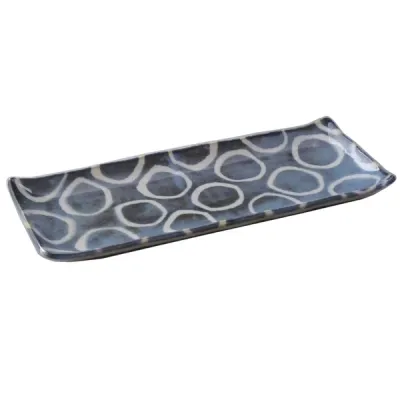 Ai Maru 27.5cm Rectangle Plate(藍丸27.5センチ角皿)