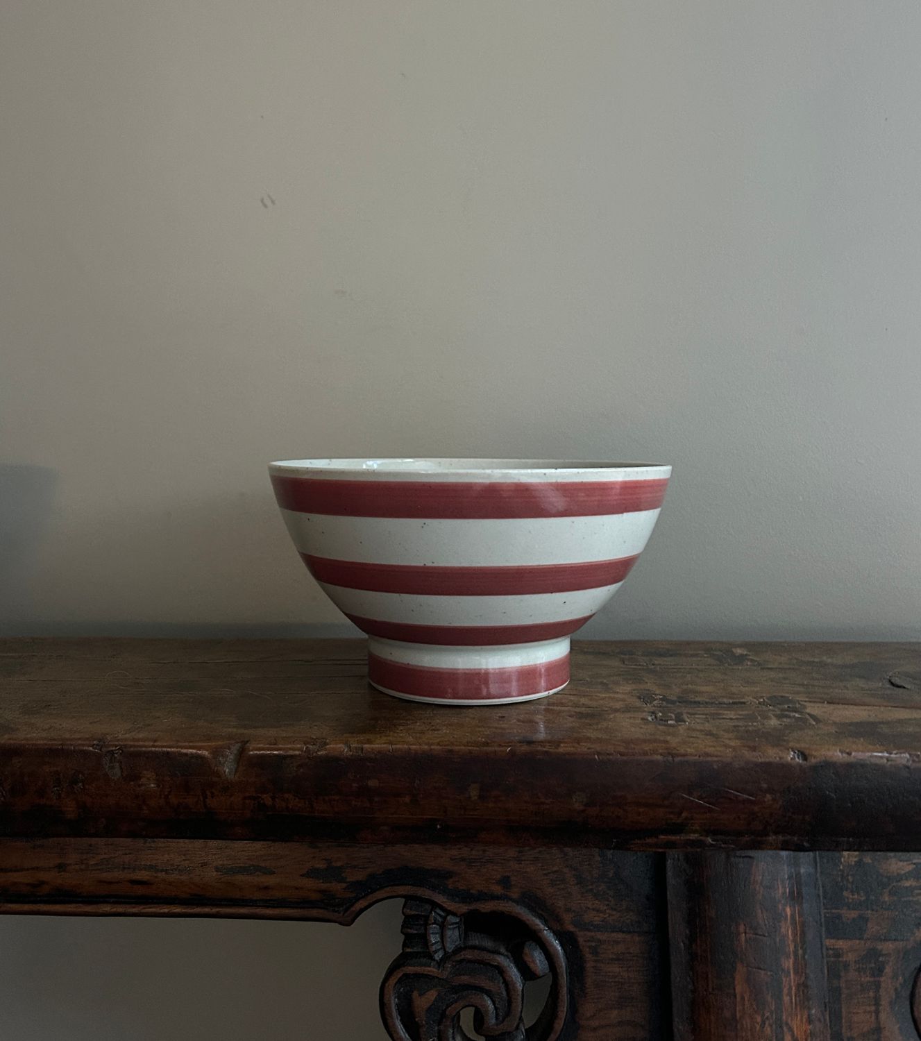 Kurawanka Hand-painted 16.5 cm Bowl - Orange Border