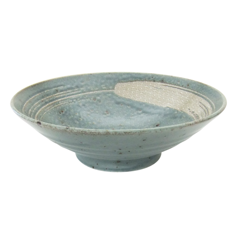 Asagi 24.5 cm Bowl in Gift Box (ギフトボックス入りあさぎ色ボウル）