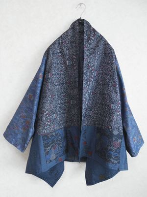 Upcycled Oshima Silk Drape Jacket