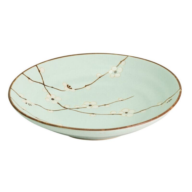 Early Spring 23 cm Deep Dinner Plate/Mint (早春23cm深皿　ミント）