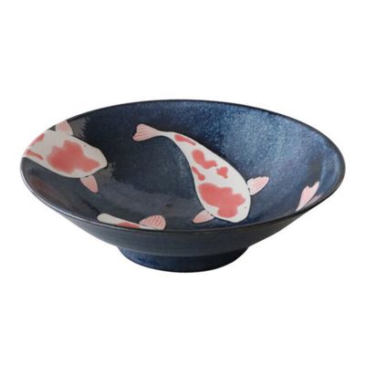 Aizome Koi Carp 25 cm Bowl in Gift Box